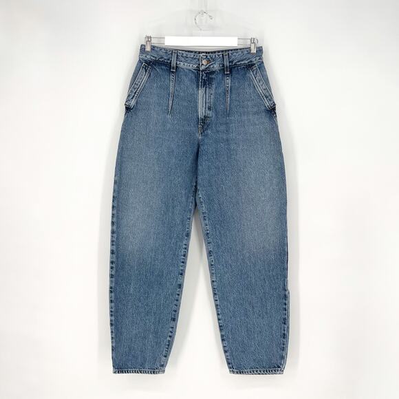 AGOLDE Darted Balloon Baggy Jeans Women’s Size 29 Navigate Ultra High Rise - Picture 2 of 6